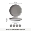 Teller set 4pcs Ø21 cm Essteller Kuchenteller Pizzateller Produktbild-Vorschau 2