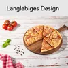 Hanseküche Pizzateller Holz – Rundes Pizzabrett aus Produktbild-Vorschau 3