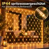 3X2m 200 LED Lichterkette Netz Lichternetz Warmweiß mit Produktbild-Vorschau 7