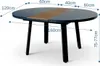 ALEOS. Aluminium Glas Teakholz Gartentisch rund Produktbild-Vorschau 2