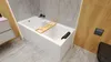 Badewanne Rechteck 150x70 + AcrylSchürze + Bambus Ablage, Produktbild-Vorschau 5