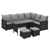SVITA Monroe Garten-Lounge Set Polyrattan Lounge-Möbel Produktbild-Vorschau 1