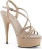 DELIGHT-613 Damen Sandale von Pleaser, Beige  , EU 39, US 9 Produktbild-Vorschau 1