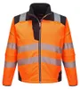 Portwest T402 PW3 Warnschutz-Softshelljacke Orange/Black Produktbild-Vorschau 1