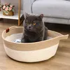 Katzenbett Hundebett Geflochtener Haustierkorb mit Produktbild-Vorschau 5