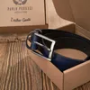 Herren Ledergürtel 120 cm für Hosen navy blau Paolo Peruzzi Produktbild-Vorschau 6