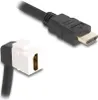 DELOCK Keystone Kabel HDMI St/Bu 90° gewinkelt 8K 60 Hz Produktbild-Vorschau 3