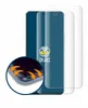 A product image showing two screen protectors for a smartphone, with a close-up inset demonstrating a feature. Produktbild-Vorschau