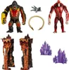 A collection of action figures and accessories, including two ape-like figures, terrain pieces, and crystals. Náhľad obrázku produktu