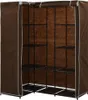 vidaXL Rohová šatní skříň hnědá 130 x 87 x 169 cm Náhled obrázku produktu 1