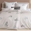 Estella Mako-Satin Bettwäsche Cats leinen 155x220 cm + Produktbild-Vorschau 4