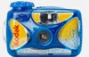 A blue and yellow Kodak water sport camera is shown against a white background. Podgląd zdjęcia produktu
