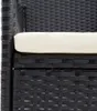 vidaXL Garten-Essstühle 4 Stk. Poly Rattan Schwarz Produktbild-Vorschau 13
