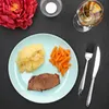 sada 6 mátových skleněných talířů Ø 24,4 cm grilovací talíř Náhled obrázku produktu 2