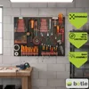botle® Nástrojová stena dierovaná stena z kovu 80 x 60 cm, Náhľad obrázku produktu 5