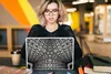 MuchoWow® Laptop Aufkleber Sticker Cover Kunst - Schwarz - Produktbild-Vorschau 5
