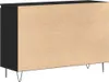vidaXL Sideboard Schwarz Eichen-Optik 101,5 x 35 x 70 cm Produktbild-Vorschau 5