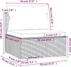 12-tlg. Garten-Lounge-Set mit Kissen Braun Poly Rattan Produktbild-Vorschau 7