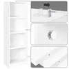 VASAGLE Bücherregal mit 4 Fächern weiß Holzregal 121,5 cm Produktbild-Vorschau 4