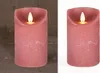 LED Echtwachskerze mit Timer flackender Docht Antik Rosa Produktbild-Vorschau 2