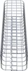Gabionensäule eckig 22  cm x 22  cm, 80 cm Höhe, MW 5 cm x Produktbild-Vorschau 6