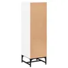 Highboard mit Glastüren Weiß 35x37x120 cm Produktbild-Vorschau 7
