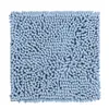 Chenille-Badmat 45x45cm, Lichtblauw, wasbar, antislip Produktbild-Vorschau 1