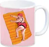 Kaffeebecher mit lustigem Spruch zum Thema Modelfigur und Produktbild-Vorschau 1