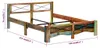 vidaXL Postel z masivu Old Wood 160x200 cm Náhled obrázku produktu 7