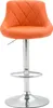 A single orange bar stool on a white background. Podgląd zdjęcia produktu