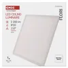 LED přisazené svítidlo FLORI čtvercové, bílé, 22W, neutrální bílá Náhľad obrázku produktu