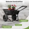 Dvojkolesové vozíky COSTWAY 78 l, nosnosť 100 kg, s Náhľad obrázku produktu 5