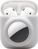 A white silicone case for AirPods and an AirTag is shown with the AirPods inside. Náhled obrázku produktu