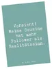 Mr. & Mrs. Panda Postkarte Spruch Cousine Influencer - Produktbild-Vorschau 1