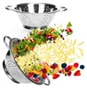 COM-FOUR® 2x Küchensieb aus Edelstahl - klassisches Produktbild-Vorschau 1