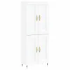 vidaXL Hoge kast, wit, 69,5 x 34 x 180 cm, houtvezel Productafbeelding-voorbeeld 2