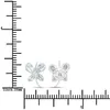 Vira Jewels Ohrringe 925/- Sterling Silber 1,2 cm weiß Produktbild-Vorschau 3