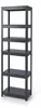 Scaffale metallico stretto color antracite: JOHNNY, 1800 x Anteprima dell’immagine prodotto 1
