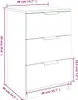 Nočné stolíky 2 ks dymový dub 40x36x65 cm Náhľad obrázku produktu 7