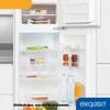 An open refrigerator with food items on the shelves. Produktbild-Vorschau