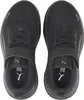 A top-down view of a pair of black Puma sneakers. Produktbild-Vorschau