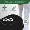 JDP Mini Schienbeinschoner Fußball 10 x 6 cm, Schwarz, Produktbild-Vorschau 3