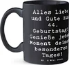 Mr. & Mrs. Panda Tasse Spruch 44. Geburtstag - Schwarz - Produktbild-Vorschau 2