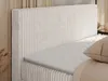 MKS MEBLE Boxspringbett 200x200 Beige Cord, Boxspringbett Produktbild-Vorschau 5