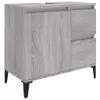 vidaXL Badschrank Grau Sonoma 65x33x60 cm Holzwerkstoff Produktbild-Vorschau 1
