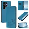 Lederhülle für Blackview Wave 10C, Schmetterling Prägung Produktbild-Vorschau 2