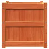 vidaXL Pflanzkübel Wachsbraun 50x50x50 cm Massivholz Kiefer Produktbild-Vorschau 5