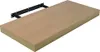 A floating shelf with a black bracket is shown against a white background. Náhled obrázku produktu