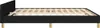 A side view of a black bed frame with a wooden slat base, shown against a white background. Náhled obrázku produktu