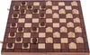 A checkers board game with pieces set up. Voir les images du produit